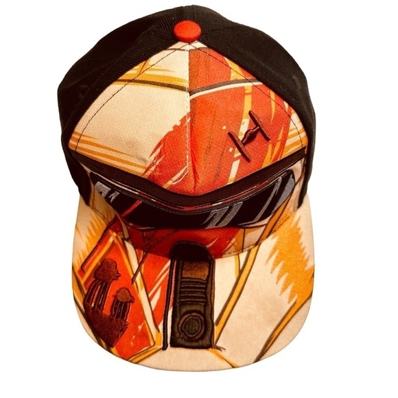 Star Wars Rogue One Big Face Scarif Trooper SnapBack Beige & Black Cap Youth OS - Picture 2 of 9